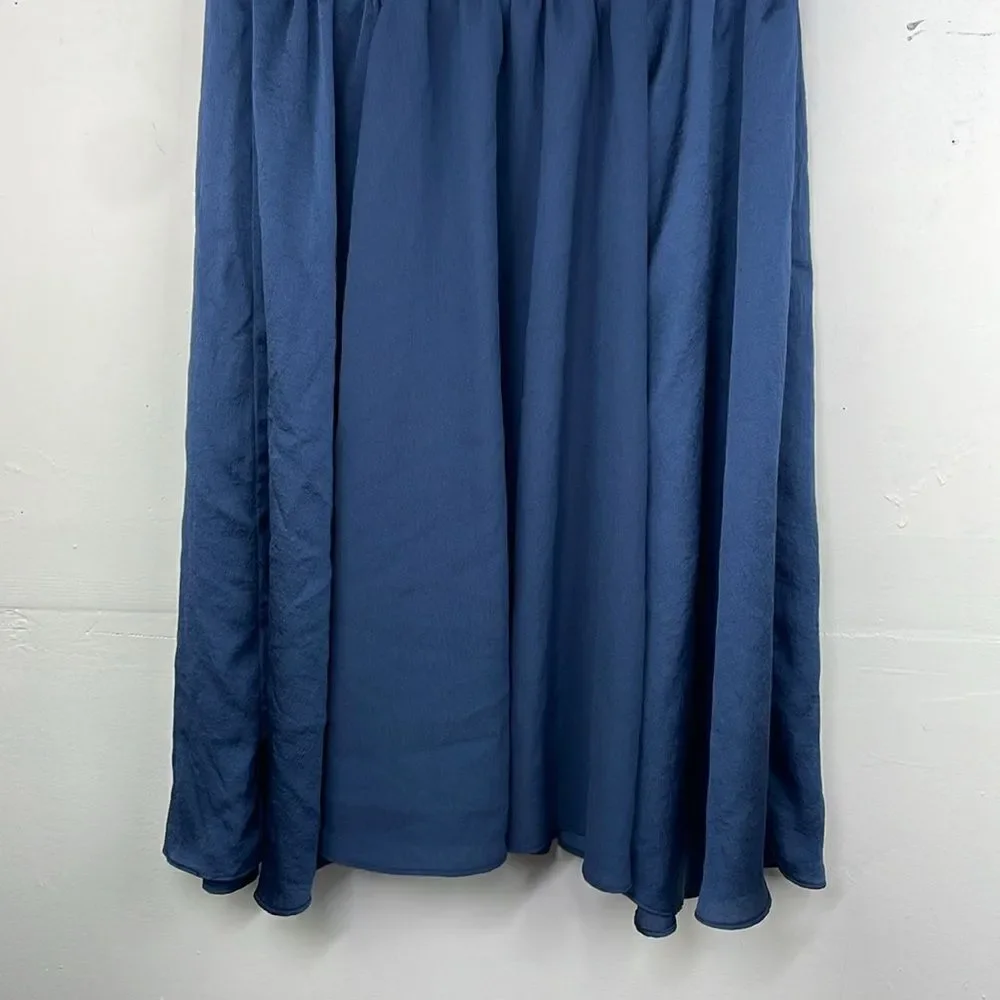 Zara Basics Dark Blue A line skirt size XS